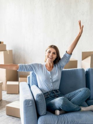 Image of a happy woman 